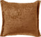 Dutch Decor LEWIS - Sierkussen velours 45x45 cm Tobacco Brown - bruin - Inclusief binnenkussen