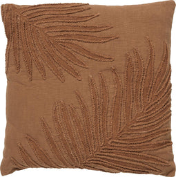 Dutch Decor LEX - Sierkussen van katoen 45x45 cm Tobacco Brown - bruin - Inclusief binnenkussen