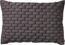 Dutch Decor LINA - Sierkussen 40x60 cm -Charcoal Gray - antraciet - Inclusief binnenkussen