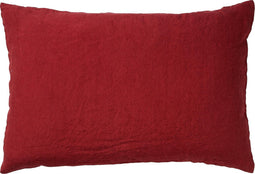 Dutch Decor LINN - Kussenhoes 40x60 cm - 100% linnen - Merlot - rood - met rits - zonder binnenkussen