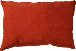 Dutch Decor LINN - Kussenhoes 40x60 cm - 100% linnen - Potters Clay - oranje - met rits - zonder binnenkussen