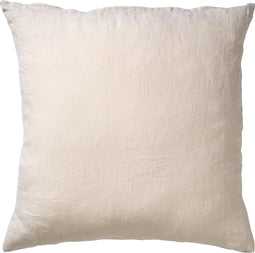 Dutch Decor LINN - Kussenhoes 45x45 cm - 100% linnen - effen kleur - Pumice Stone - beige - met rits - zonder binnenkussen