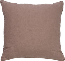 Dutch Decor LINN - Kussenhoes 45x45 cm - 100% linnen - effen kleur - Driftwood - taupe - met rits - zonder binnenkussen