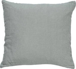 Dutch Decor LINN - Kussenhoes 45x45 cm - 100% linnen - effen kleur - Jadeite - lichtgroen - met rits - zonder binnenkussen