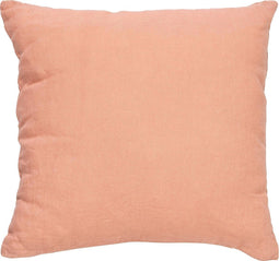 Dutch Decor LINN - Kussenhoes 45x45 cm - 100% linnen - effen kleur - Muted Clay - roze - met rits - zonder binnenkussen