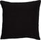 Dutch Decor LINN - Kussenhoes 45x45 cm - 100% linnen - effen kleur - Raven - zwart - met rits - zonder binnenkussen