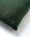 Dutch Decor LINN - Kussenhoes 45x45 cm - 100% linnen - effen kleur - Mountain View - donkergroen - met rits - zonder binnenkussen
