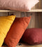 Dutch Decor LINN - Kussenhoes 45x45 cm - 100% linnen - effen kleur - Muted Clay - roze - met rits - zonder binnenkussen