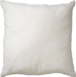 Dutch Decor LINN - Sierkussen 45x45 cm - 100% linnen - effen kleur - Snow White - wit - Inclusief binnenkussen