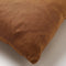 Dutch Decor LINN - Sierkussen 45x45 cm - 100% linnen - effen kleur - Tobacco Brown - bruin - Inclusief binnenkussen