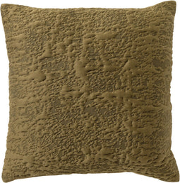 Dutch Decor LYLA - Kussenhoes 45x45 cm - 3D - effen print - Military Olive - groen - met rits - zonder binnenkussen