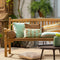 Dutch Decor MANOE - Kussenhoes 30x50 cm - effen kleur - met rand van jute - Cameo Green - lichtgroen - met rits - zonder binnenkussen