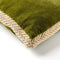 Dutch Decor MANOE - Kussenhoes 30x50 cm - effen kleur - met rand van jute - Cardamom Seed - donkergroen - met rits - zonder binnenkussen