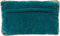 Dutch Decor MANOE - Kussenhoes 30x50 cm - effen kleur - met rand van jute - Deep Lake - blauw - met rits - zonder binnenkussen