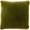 Dutch Decor MANOE - Kussenhoes 45x45 cm - effen kleur - met rand van jute - Cardamom Seed - donkergroen - met rits - zonder binnenkussen