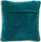 Dutch Decor MANOE - Kussenhoes 45x45 cm - effen kleur - met rand van jute - Deep Lake - petrol - met rits - zonder binnenkussen