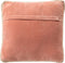 Dutch Decor MANOE - Kussenhoes 45x45 cm - effen kleur - met rand van jute - Muted Clay - roze - met rits - zonder binnenkussen