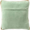 Dutch Decor MANOE - Kussenhoes 45x45 cm - effen kleur - met rand van jute - Cameo Green - lichtgroen - met rits - zonder binnenkussen