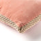 Dutch Decor MANOE - Kussenhoes 45x45 cm - effen kleur - met rand van jute - Muted Clay - roze - met rits - zonder binnenkussen
