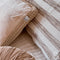 Dutch Decor MANOE - Kussenhoes 45x45 cm - effen kleur - met rand van jute - Semolina - beige - met rits - zonder binnenkussen