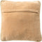 Dutch Decor MANOE - Kussenhoes 45x45 cm - effen kleur - met rand van jute - Semolina - beige - met rits - zonder binnenkussen