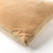 Dutch Decor MANOE - Kussenhoes 45x45 cm - effen kleur - met rand van jute - Semolina - beige - met rits - zonder binnenkussen