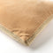 Dutch Decor MANOE - Sierkussen 45x45 cm - effen kleur - met rand van jute - Semolina - beige - Inclusief binnenkussen
