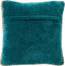 Dutch Decor MANOE - Sierkussen 45x45 cm - effen kleur - met rand van jute - Deep Lake - petrol - Inclusief binnenkussen