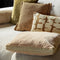 Dutch Decor MANOE - Sierkussen 45x45 cm - effen kleur - met rand van jute - Semolina - beige - Inclusief binnenkussen