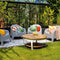 Dutch Decor - MANU - Outdoor Sierkussen 30x50 cm - waterafstotend en uv-bestendig - English Ivy - wit