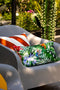 Dutch Decor - MANUEL - Sierkussen voor buiten 45x45 cm - waterafstotend en uv-bestendig - Outdoor collectie - English Ivy - wit