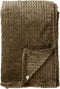 Dutch Decor - MARA - Plaid 150x200 cm - superzachte deken met zigzagpatroon - Military Olive - groen