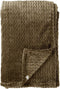 Dutch Decor - MARA - Plaid 150x200 cm - superzachte deken met zigzagpatroon - Military Olive - groen