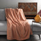 Dutch Decor - MARA - Plaid 150x200 cm - superzachte deken met zigzagpatroon - Muted Clay - roze
