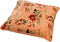 Dutch Decor MEIS - Kussenhoes 45x45 cm - velvet bloemen - dusty pink - roze - rood - streepjes - met rits - zonder binnenkussen