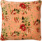 Dutch Decor MEIS - Sierkussen 45x45 cm - velvet bloemen - dusty pink - roze - rood - streepjes - Inclusief binnenkussen