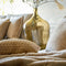 Dutch Decor MELINA - Kussenhoes 45x45 cm - luxe visgraatmotief - effen kleur - Irish Cream - beige - met rits - zonder binnenkussen