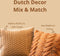 Dutch Decor MELINA - Sierkussen 45x45 cm - luxe visgraatmotief - effen kleur - Irish Cream - beige - Inclusief binnenkussen