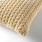Dutch Decor MELINA - Sierkussen 45x45 cm - luxe visgraatmotief - effen kleur - Irish Cream - beige - Inclusief binnenkussen