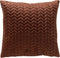 Dutch Decor MELINA - Sierkussen 45x45 cm – luxe visgraatmotief – effen kleur - Cappuccino - bruin - Inclusief binnenkussen