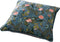 Dutch Decor MIKKY - Sierkussen 45x45 cm - velvet - bloemen - provincial blue - blauw - roze - groen - streepjes - Inclusief binnenkussen