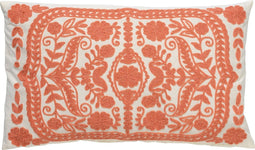 Dutch Decor MIMI - Sierkussen van katoen 30x50 cm - Muted Clay - roze en wit - Inclusief binnenkussen