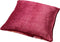 Dutch Decor MINOU - Kussenhoes 45x45 cm - velvet - bloemen - red plum - roze - rood - groen - streepjes - met rits - zonder binnenkussen