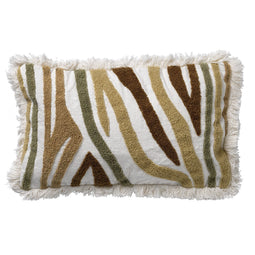 Dutch Decor - MISSOURI - Kussenhoes met patroon 30x50 cm Snow White - wit