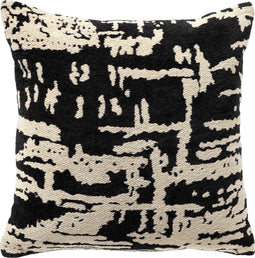 Dutch Decor NADAL - Kussenhoes 45x45 cm - Raven - zwart en wit - multicolour - met rits - zonder binnenkussen