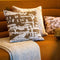 Dutch Decor NADAL - Sierkussen 45x45 cm - Fir Green - groen en wit - multicolour - Inclusief binnenkussen