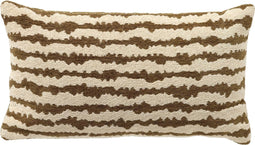 Dutch Decor NANDO - Kussenhoes 30x50 cm - Fir Green - groen wit gestreept - multicolour - met rits - zonder binnenkussen