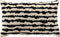 Dutch Decor NANDO - Kussenhoes 30x50 cm - Raven - zwart wit gestreept - multicolour - met rits - zonder binnenkussen