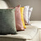 Dutch Decor NATURA - Kussenhoes 45x45 cm - 100% biologisch katoen - Charcoal Gray - antraciet - met rits - zonder binnenkussen
