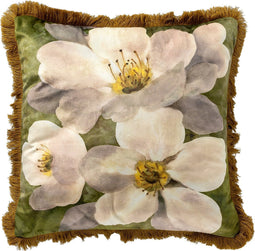 Dutch Decor NENA - Kussenhoes 45x45 cm Olive Branch - groen - met rits - zonder binnenkussen